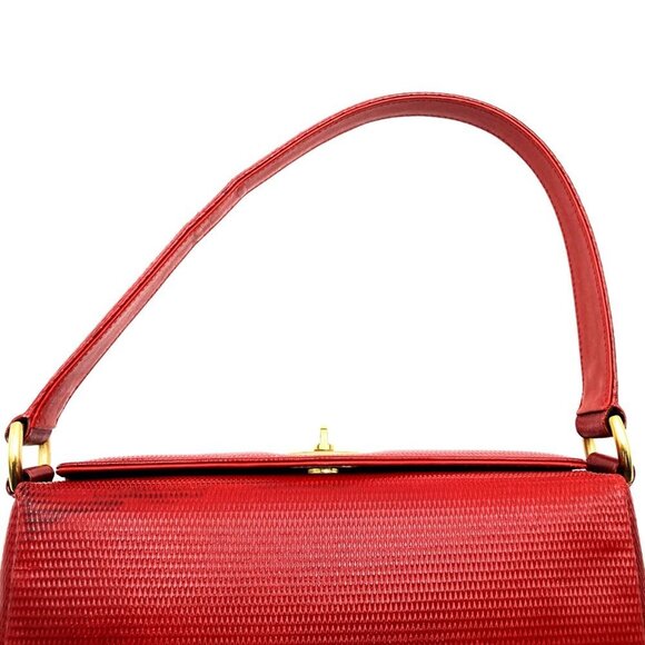 GUCCI Red Leather Bag - Picture 5 of 13